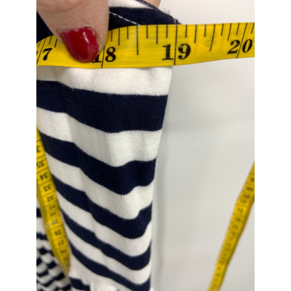J. Crew Black White Striped Sleeveless Maxi Dress Size M - Picture 7 of 8